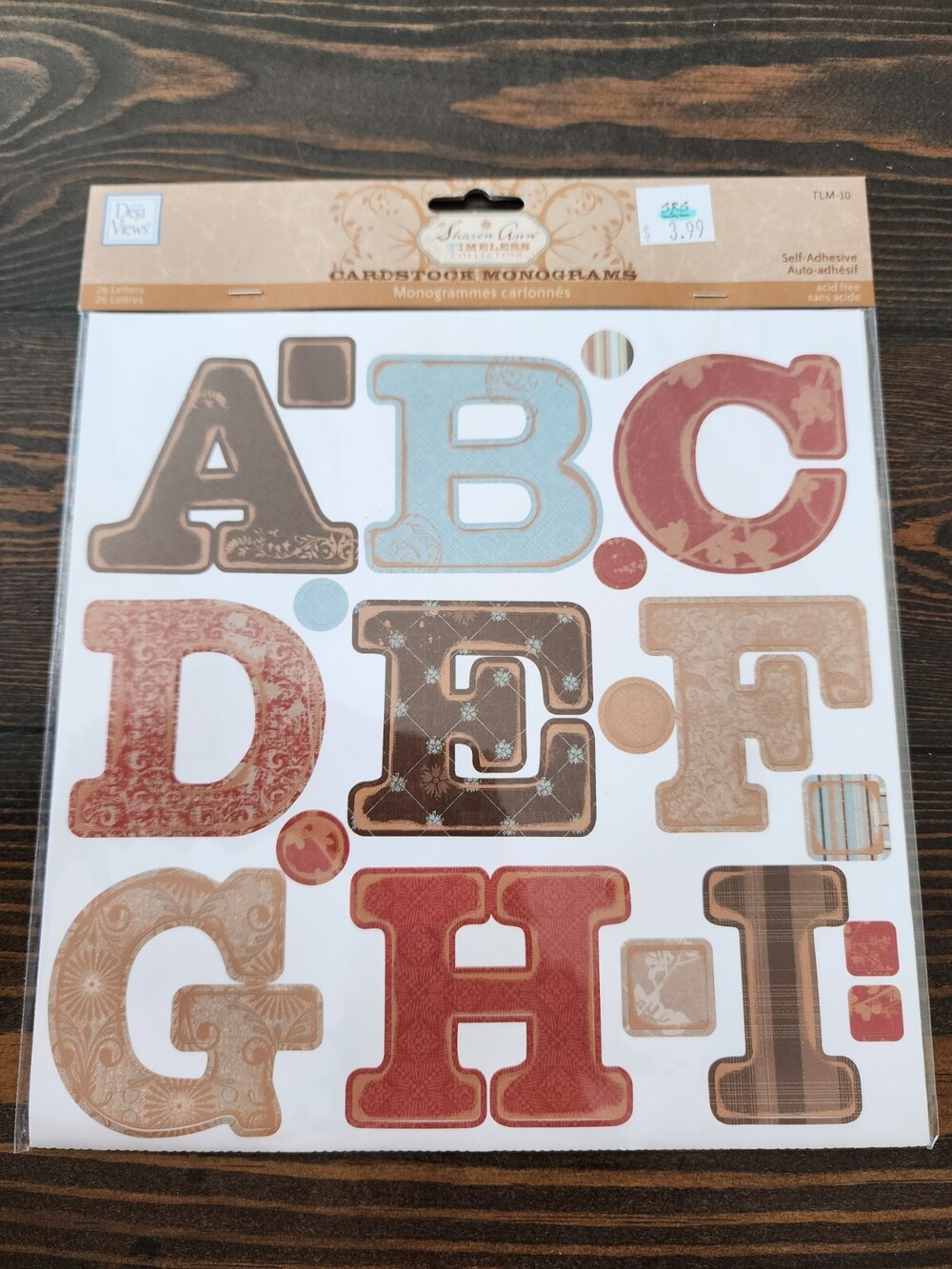 Deja Views Timeless Collections Family Cardstock Letter Stickers RETIRED #21